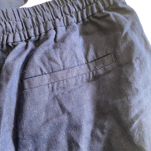 POINT SUR x J CREW Blue Green SEASIDE linen drawstring pull on Shorts size XS - Picture 9 of 13